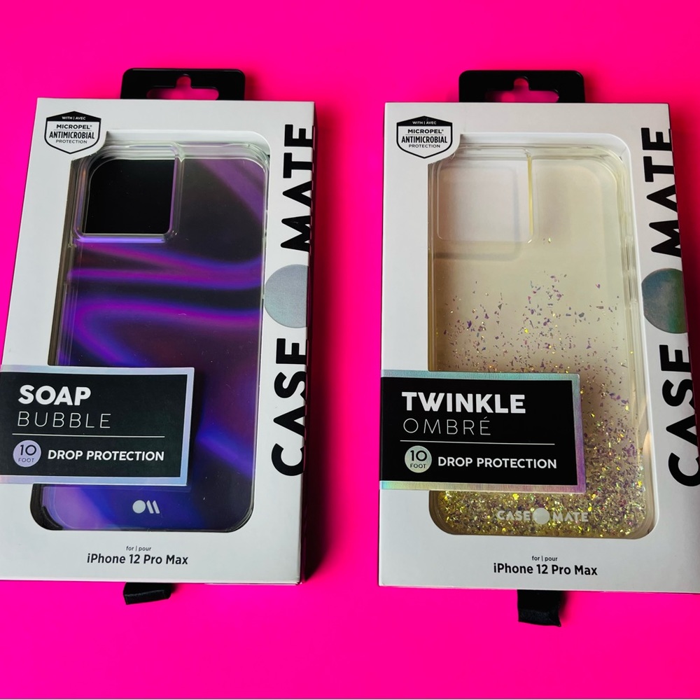 Casemate iPhone 12 Pro Max Soap Bubble & Twinkle Ombré Drop Protection Cases